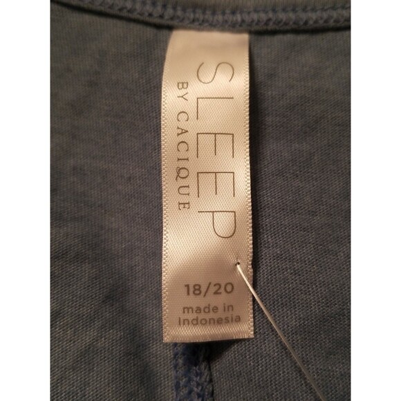 Sleep By Cacique 18/20W Blue PJ Tank Top Someone from the North Pole Loves Me - Picture 7 of 7
